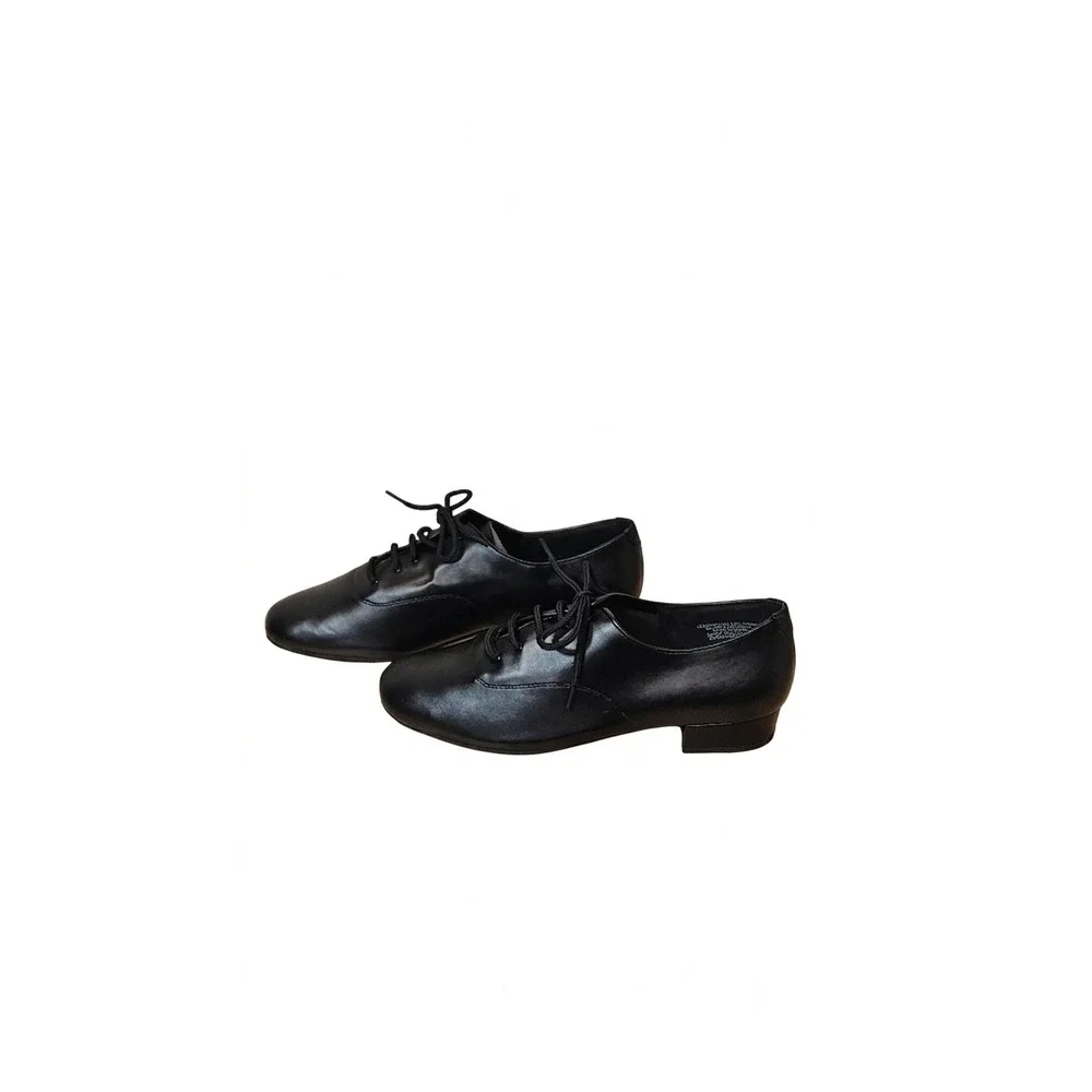 Capezio SD103 Dance Shoes Men 10M Black Like New Leather Sole Lace Up Oxford
